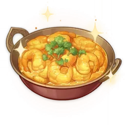 Camarão com Curry
